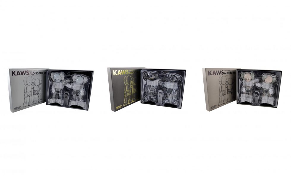 Lot #12306 – KAWS Along The Way 3 Figure Set Vinyl Sculptures Sealed Along The Way KAWS Along The Way