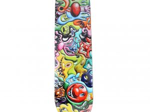 Lot #7599 – Kenny Scharf x Make Skateboards Skate Deck Artist Skateboards