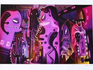 Lot #12859 – Nathan Jurevicius Unexpected City Giclee Limited Edition Art Nathan Jurevicius