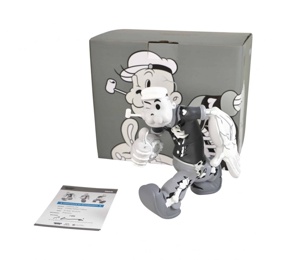 Cote Escriva X Thunder Mates Creepy Popeye Monochrome – Baer & Bosch Toy Auctions