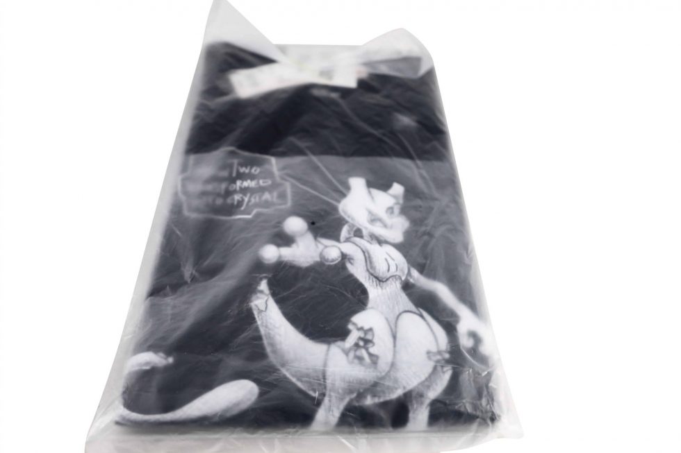 Daniel Arsham X Pokemon Mewtwo Transformed Into Crystal T Shirt Black Size Xl