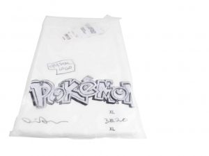 Lot #13055 – Daniel Arsham Pokemon 3020 Crystal Logo T Shirt White XL Clothes & Shoes [tag]