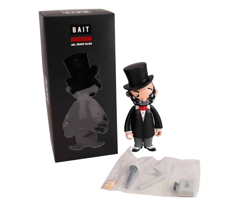 Monopoly Mr Penny Bags X Bait Vinyl Figure