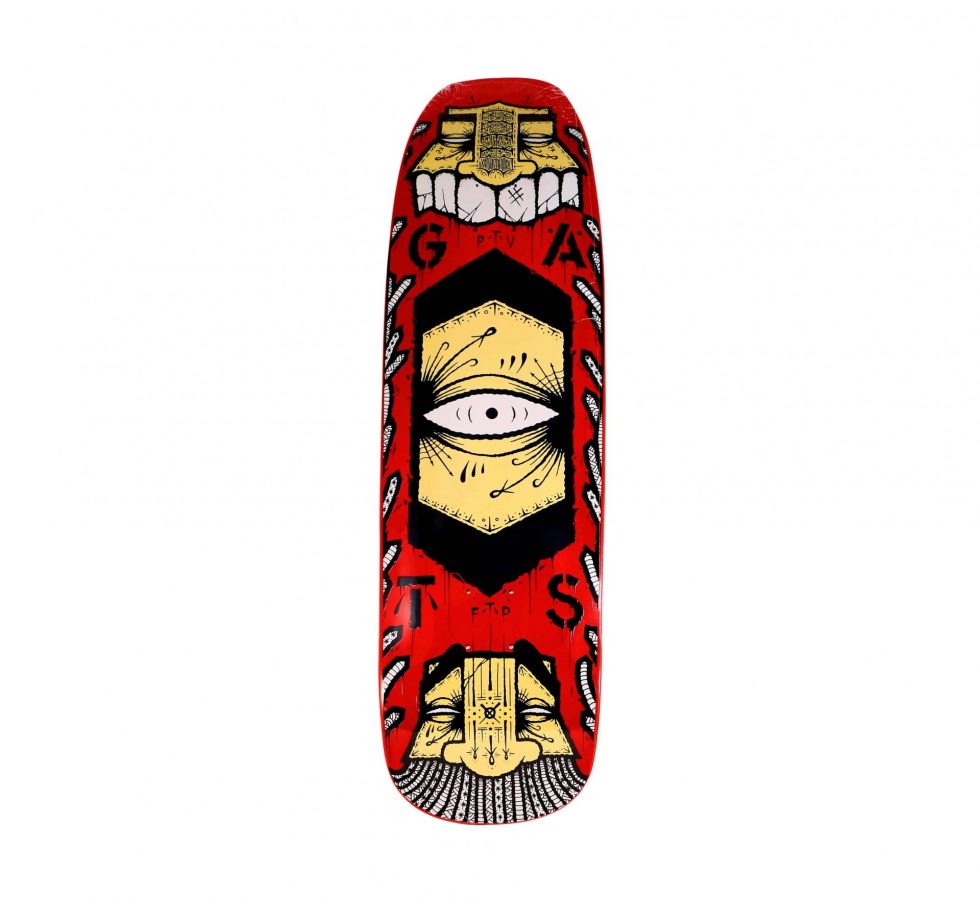 Lot #13946 – GATS Cruiser Red Skateboard Skate Deck GATS GATS Cruiser Skateboard