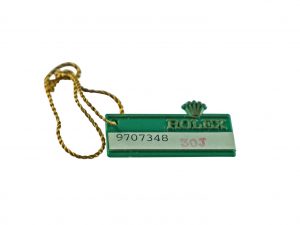 Lot #HB19-03 – Rolex Oyster Swimpruf 1987 Green Hang Tag Accessories [tag]