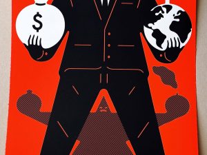 Lot #14453 – Cleon Peterson Destroy America Screen Print Red LTD ED 125 Art Cleon Peterson