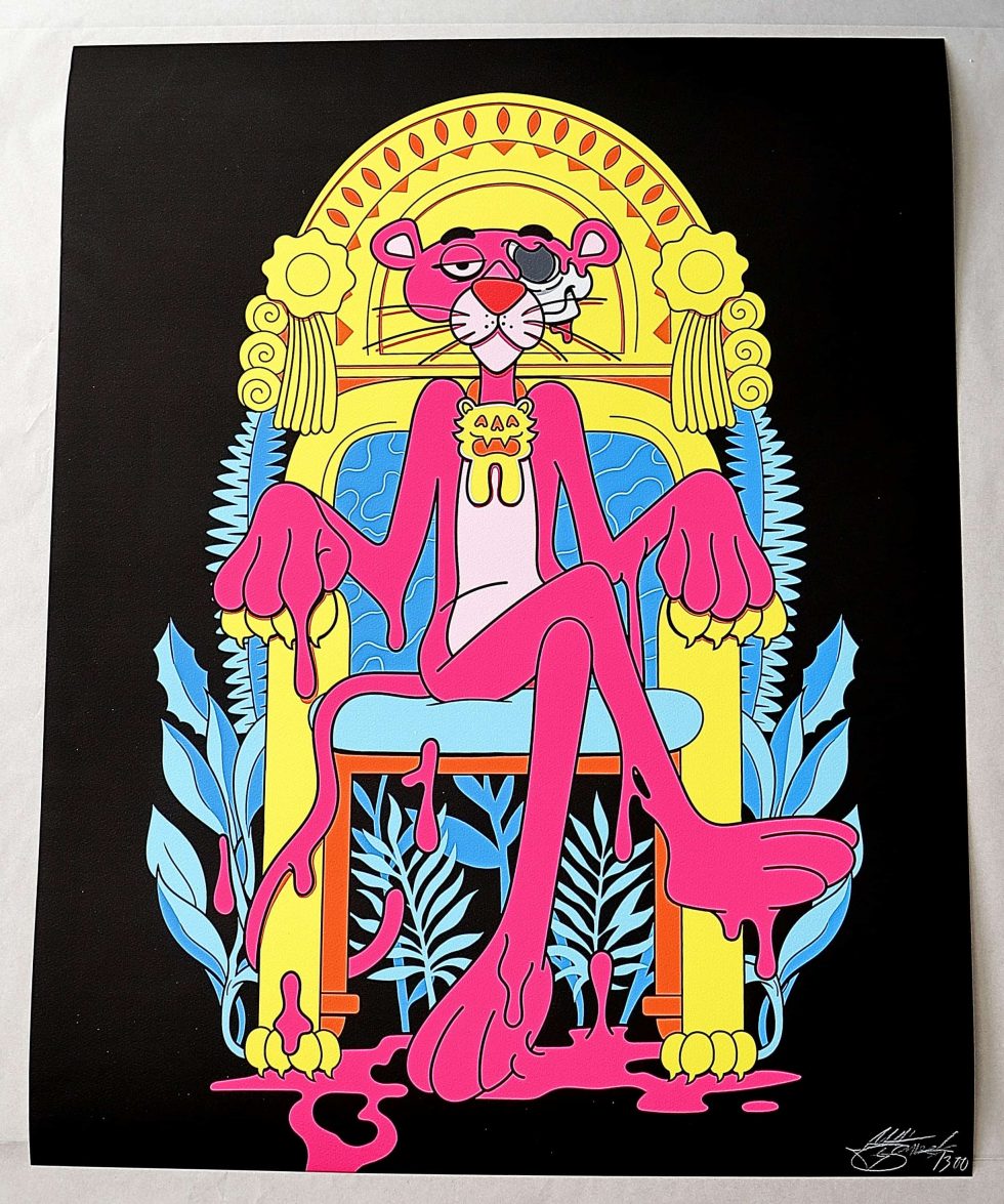 Lot #14342 – Matt Gondek The Best Revenge Pink Print LTD Art Matt Gondek
