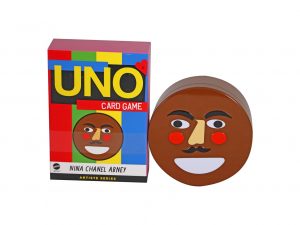 Lot #14981 – Nina Chanel Abney Uno Card Games With Nino Tin Storage Container Art Toys Nina Chanel Abney