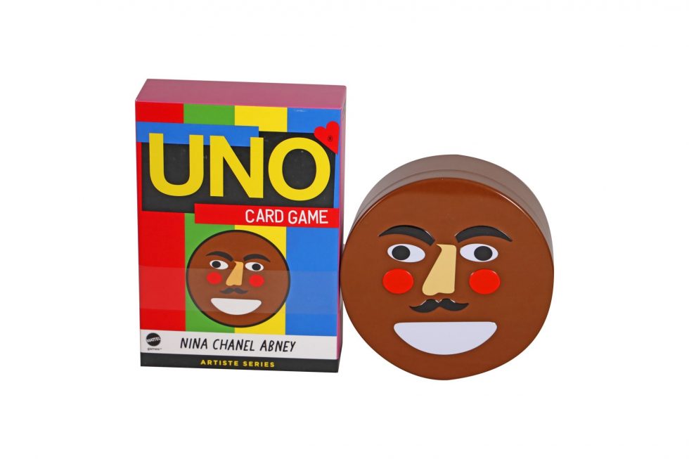 Lot #12368 – Nina Chanel Abney Uno Card Games With Nino Storage Container Art Toys Nina Chanel Abney