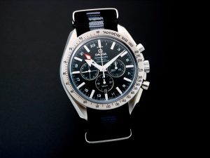 Lot #12486 – Omega 3581.50 Speedmaster Broad Arrow GMT Watch 3581.50 Chronograph