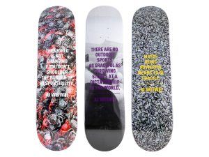 Lot #12768 – Ai Weiwei 3 Skateboard Deck Set Rare Limited Edition Ai Weiwei Ai Weiwei Skateboard