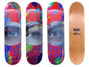 Lot #14005 – Paul Insect See 1, 2, 3 Skateboards 3 Deck Set Paul Insect Paul Insect Skateboards