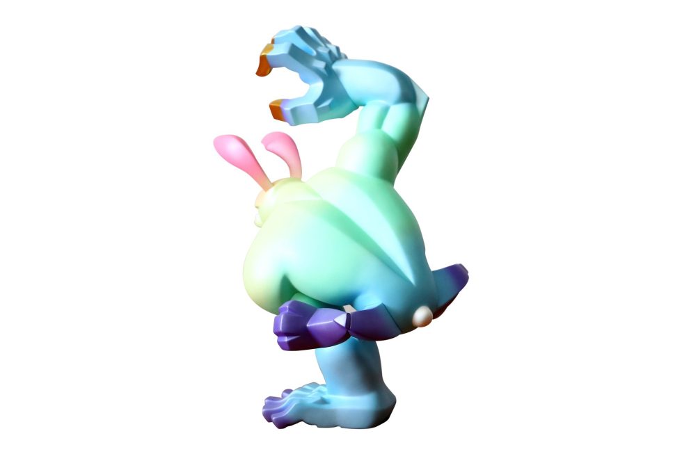 Lot #14283 – Coarse Toys Paw Pastel Rainbow 12In Sculpture Tokyo Special Art Toys Coarse Toys