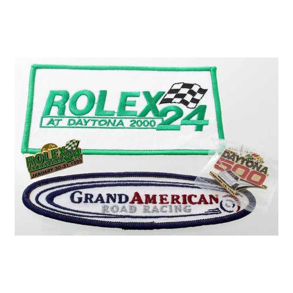 Lot #12348 – Rolex Daytona Racing Patches Pins Set 1996 1999 2000 Accessories Rolex Daytona Racing Patch