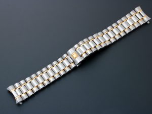 Lot #12317 – Omega 1489/813 Speedmaster 18MM Tutone Watch Bracelet 1489/813 Omega 1489/813
