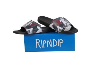Lot #13017 – RipNDip Lord Nermal Slides Red Camo Mens US 12 Clothes & Shoes Rip N Dip