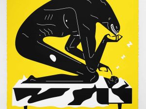 Lot #12854 – Cleon Peterson The Nightmare Yellow Screen Print Limited Edition Art Cleon Peterson