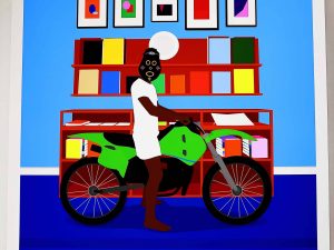 Lot #12867 – Dennis Osadebe Enjoy Yourself Limited Edition Print of 60 Art Dennis Osadebe
