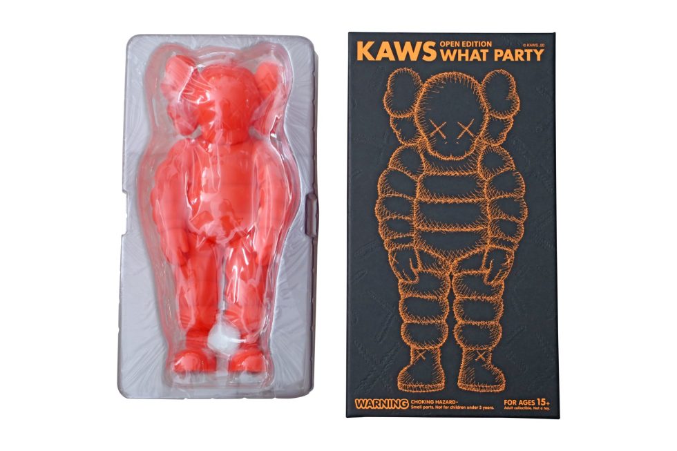 Lot #12908 – KAWS What Party Orange Sculpture Figure KAWS KAWS