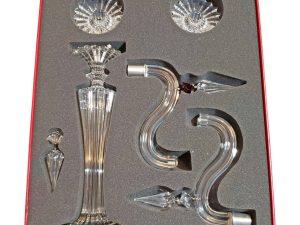 Lot #14698 – Baccarat Mille Nuits Candelabra Signed by Mathias [category] Baccarat