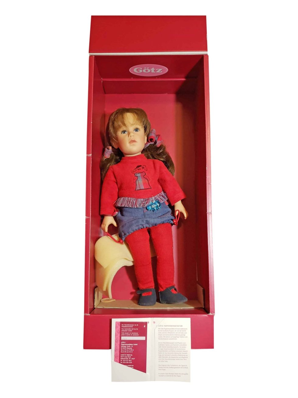 Lot #12341 – Gotz Puppenmanufaktur Doll Nathalie With Box Art Toys Gotz