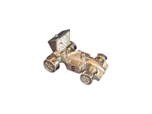 Lot #12364 – Linden Race Car Clock With Box Clocks Linden