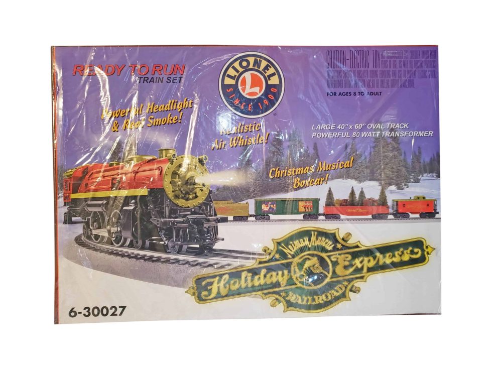 Lot #14661 – Lionel Electric Train Set Neiman Marcus Holiday Express SEALED Art Toys Lionel