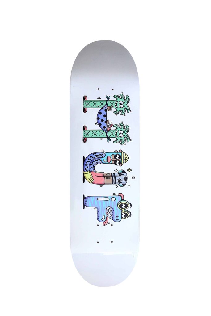 Steven Harrington x Huf Skateboard Baer Bosch Skateboard Auctions