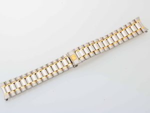 Lot #12357 – Omega 1489/814 Speedmaster 18MM Tutone Watch Bracelet 1489/814 Omega 1489/814