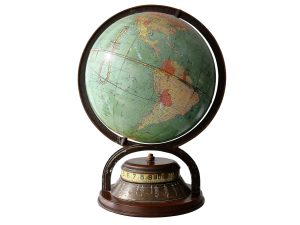Lot #12540 – Vintage Replogle World Time Globe Clock AM/PM Rare Clocks Replogle World Time Globe Clock