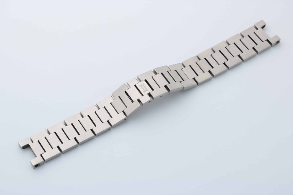 Lot #13366 – Cartier Pasha 18mm Bracelet Watch Band Stainless Steel Cartier Cartier Pasha Watch Bracelet