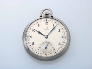Lot #12543 – Vintage Omega Sub Seconds Pocket Watch Art Deco Style Dial Omega Omega Pocket Watch