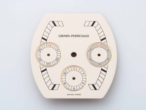 Lot #HB31-024 – Girard Perregaux Chronograph Tonneau Shaped Watch Dial Girard Perregaux Girard Perregaux Chronograph Dial
