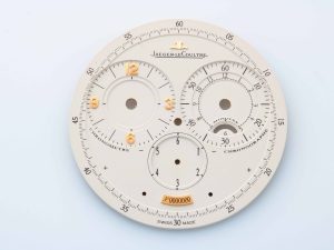 Lot #14757 – Rare Jaeger-LeCoultre Prototype Duometre Chronograph Dial JLC Watch Part Jaeger-LeCoultre Jaeger LeCoultre Chronograph Dial