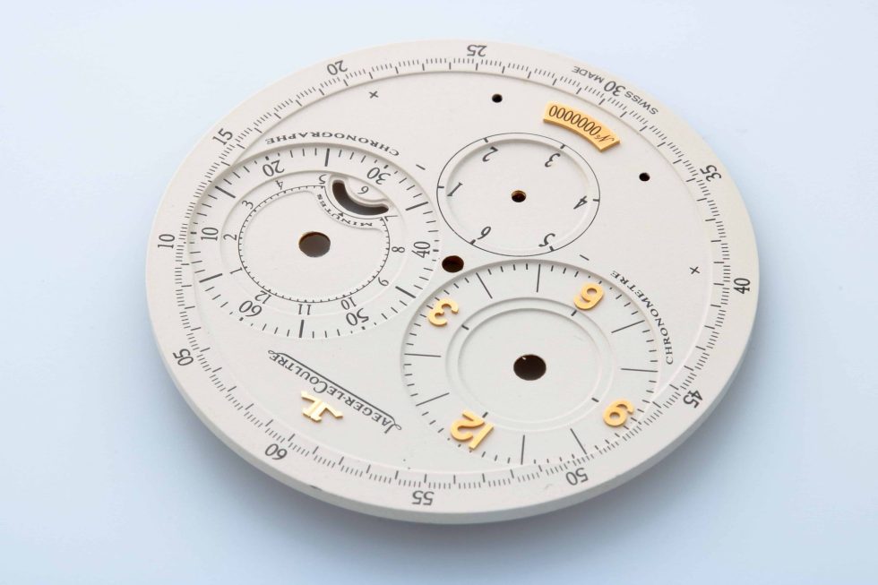 Lot #14757 – Rare Jaeger-LeCoultre Prototype Duometre Chronograph Dial JLC Watch Part Jaeger-LeCoultre Jaeger LeCoultre Chronograph Dial