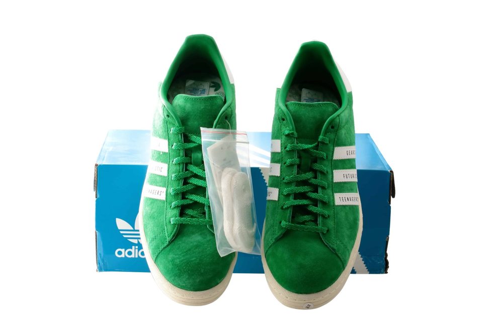 Lot #13581 – Adidas Campus Human Made Green Sneakers Size US 10 Shoes Clothes & Shoes Adidas Campus
