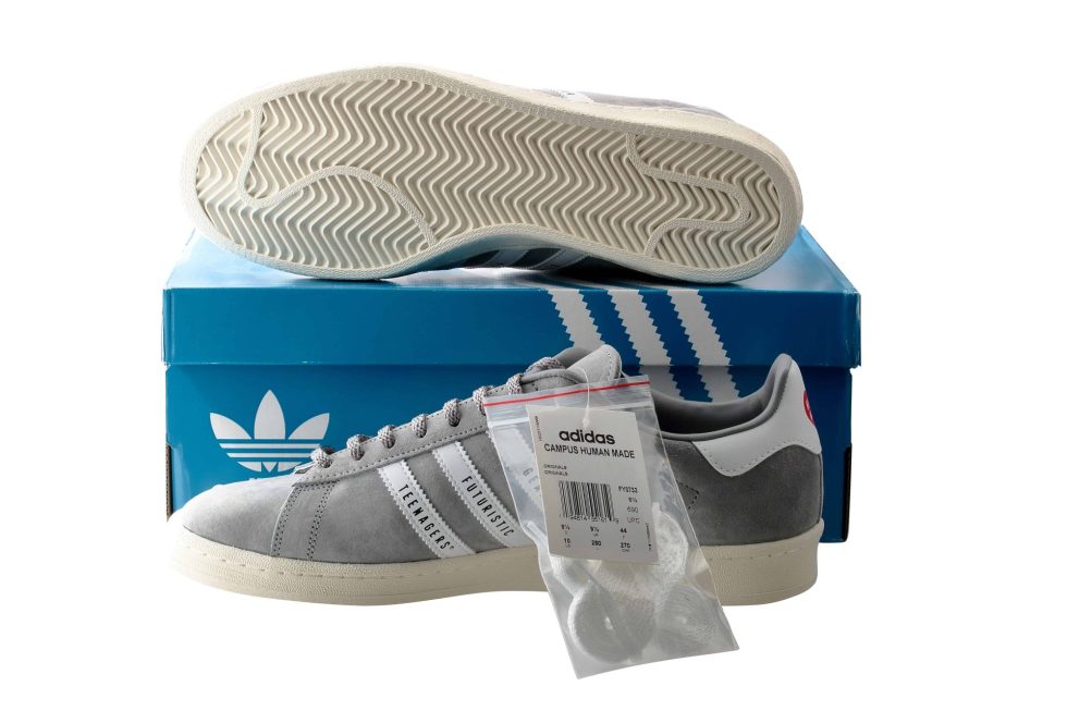 Lot #14265 – Adidas Campus Human Made Grey Sneakers Size US 10 Shoes Clothes & Shoes Adidas Campus