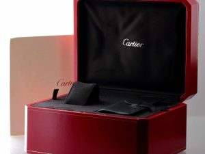 Lot #14235 – Rare Cartier Roadster Watch Box With Cartier Leather Travel Pouch Cartier Cartier Roadster Watch Box