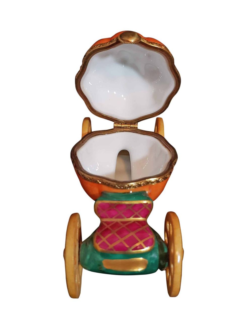 Lot #14696 – Limoges Cinderella Pumpkin Carriage Art Limoges