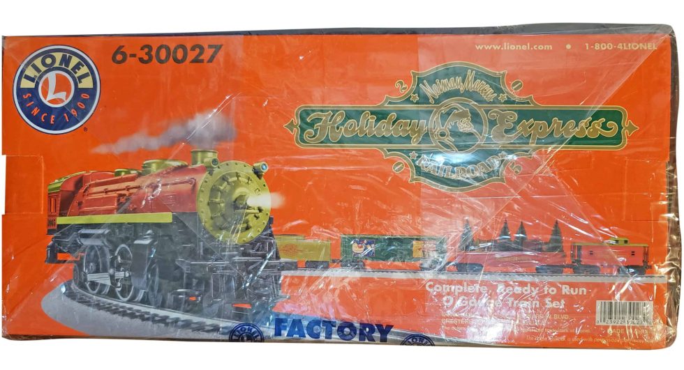 Lot #14661 – Lionel Electric Train Set Neiman Marcus Holiday Express SEALED Art Toys Lionel