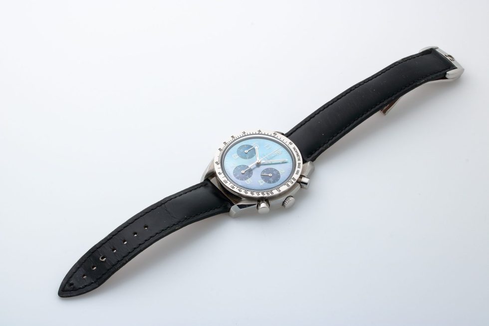 Lot #14776 – Omega Speedmaster Blue MOP Watch 3502.73 Rare 3502.73 Omega 3502.73