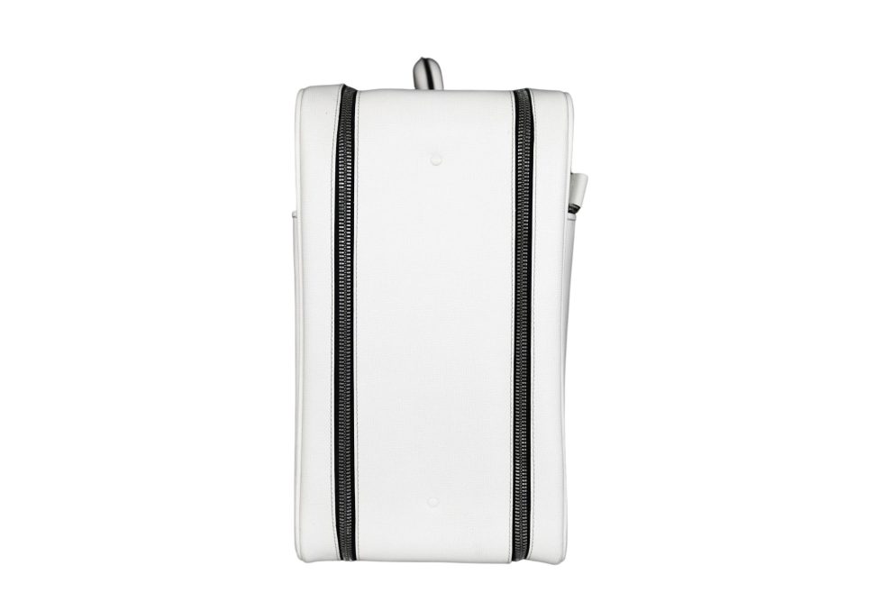 Lot #14792 – Valextra Avietta 48 Hour Travel Bag White Leather Bags Valextra Avietta 48