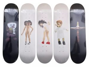 Lot #15094 – Chapman Brothers Supreme Skateboards 5 Deck Set Chapman Brothers Chapman Brothers