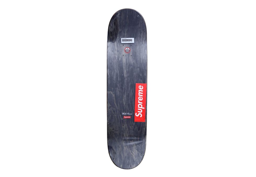 Lot #15257 – Supreme Smoke Black Skateboard Skate Deck Skateboard Decks Supreme