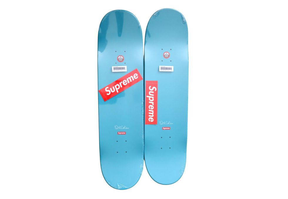 Lot #15258 – Supreme x Dan Colen Fuck Diptych Skateboard Set Dan Colen Dan Colen