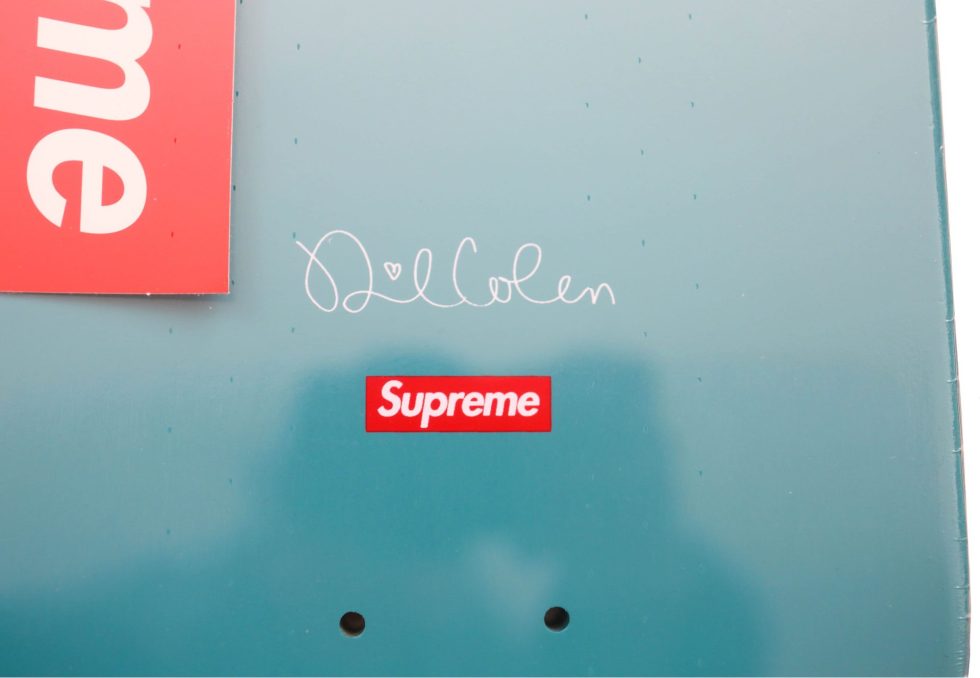 Lot #15258 – Supreme x Dan Colen Fuck Diptych Skateboard Set Dan Colen Dan Colen