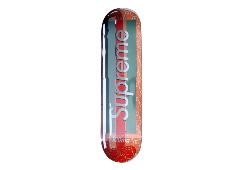 Lot #15260 – Denial Supreme Gucci Smashup Pill INVERSE Skateboard Deck Denial Denial