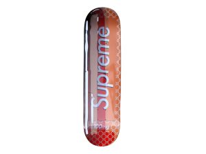 Lot #15261 – Denial Supreme Gucci Smashup Pill Red Skateboard Deck Denial Denial