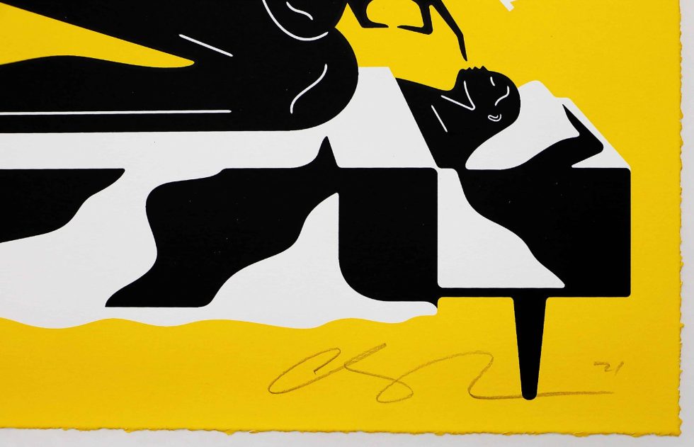 Lot #14921 – Cleon Peterson The Nightmare Yellow Screen Print Limited Edition Art Cleon Peterson