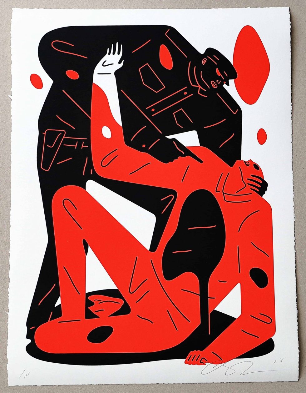 Lot #14965 – Cleon Peterson Blood & Soil II Print Black LTD ED 125 Art Cleon Peterson